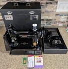 Vtg 1948 Singer Featherweight 221 Sewing Machine Ah 567745 W  Case Nice 