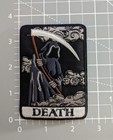 Death Tarot Card Grim Reaper Patch Goth Punk Embroidered Iron On Patch 2 5x3 5 