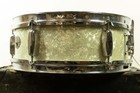 1950s Rogers 5x14  eagle Badge Spotlight  White Marine Pearl Snare Drum