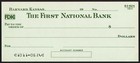 Vintage Bank Check The Bushton State Bank Bushton Kansas New Old Stock N-mint 