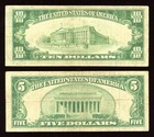 Set Of 1929 National Bank Notes Federal Reserve Of Chicago  5 And  10 Brown Seal