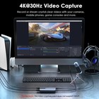 4k Hdmi Video Capture Card Hdmi Video Grabber For Live gaming Streaming With Vrr
