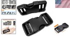 Dual Adjustable Buckles For 1 Inch Webbing - 2 Pack  Heavy-duty