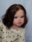 Toddler Girl 30in Reborn Baby Dolls Rooted Soft Hair Handmade Toy Art Collection
