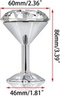 Sumnacon Classic Crystal Curtain Tiebacks Tassel Holdbacks  2 Silver 