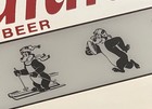 Vintage Hamm s Beer Framed Mirror 21  X 17  Bar Sign Advertising Sports Bear