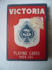 Victoria Playing Cards  Sealed Deck  Poker Size Linen Finish  Plastic Coated
