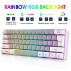 Snpurdiri 2 4g Wireless Gaming Keyboard And Mouse Combo  Include Mini 60 Mech   