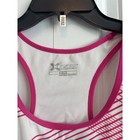 Xersion Womens Xl Pink White Geometric Racerback Tank Top Built In Bra