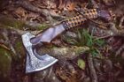 Custom Hand Forged Carbon Steel Viking Axe Valhalla Axe Throwing Norse W sheath