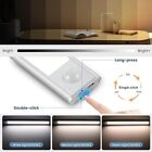 Led Motion Sensor Under Cabinet Closet Light Usb Rechargeable Kitchen Lamp Strip
