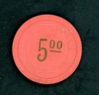 Classic  5 00 Ace Club Tonapah   Nevada Casino Chip
