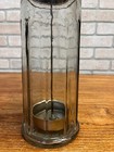 Vintage 1940s Barber Barbershop Thick Glass Disinfectant Jar Bloomfield Industri