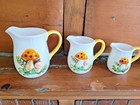 Merry Mushroom Measuring Cup Pitcher Set 3 Pcs Rare 1976 Sears Roebuck Japan