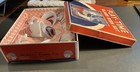 Vintage Akro Agate Playtime  132 Oxblood Glass Childs Toy Tea Set   Original Box