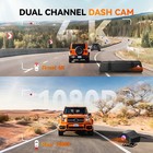 Wolfbox M40 10   Mirror Dash Cam  4k 1080p Rear View Camera  Voice Control