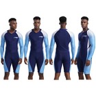 Mens Swimwear Long Sleeve Swimsuit Diving Bathing Suit Swimming Triathlon Suit