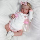 Real Life Adorable Reborn Baby Dolls Vinyl Silicone Lifelike Newborn Girl Doll