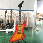 Explore Electric Guitar Cherry Burst Tremolo Bridge Mahogany Body Fast Delivery