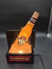 Vintage Michelob Golden Draft Beer Bottle On Ice Lighted Barware Sign Light 