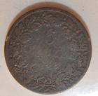 1838 Germany - Hesse - Darmatadt 6 Kreuzer   Silver