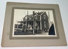 Rare Antique Vintage Family On Vacation Pine Rest Cottage Outdoor Cabinet Photo 