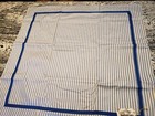 New One Chateau Home Furnishing Blue   White Cotton Striped Euro Sham