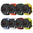 For Galaxy Watch Ultra 47mm Carbon Fiber Case Protective Cover Fkm Band Strap