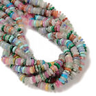 Mixed Gemstone Smooth Rondelle Beads Size 2x6mm 15 5   Strand