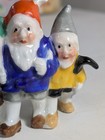 Gnome Prewar German Miniature Trio Three In One Walking Porcelain bisque 2  Rare