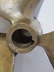 Vintage Federal Boat Equi-poise Solid Brass Propeller 3 Blade 14 Rh 13