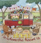 Mary Engelbreit Handmade Magnet-home Is Where The Heart Is 