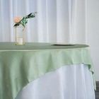 Sage Green Satin 72x72  Square Table Overlay Wedding Party Catering Decorations