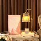 Gold Candle Warmer Lamp  Adjustable Glass Lamp Warmer Lamp With Timer