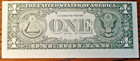 Error Note 1985 One Dollar Federal Reserve Faulty Alignment New York  1 00 Bill
