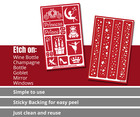 Fairytale Prince Princess Magic Dust Glass Etching Stencils Reusable Armour Etch