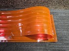 Replacement 13  Wide X 10  Long Orange Strip For Strip Curtain Doors Industrial