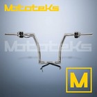 12  Chrome Pre-wired Button Ape Hangers Bar Handlebar Fat 1-1 2  Dna For Harley