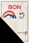 French Cotton Kitchen Dish tea Towel - Bon Appetit - Rooster - Made In France