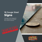 Vintage Style Metal Sign 2 Sided Mule Hide Roof Not Porcelain 32x32 Made Usa