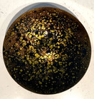 Vtg Enamel On Copper 7  Bowl  Tortoise Shell Pattern  Hollywood Regency Mcm