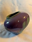 Large Royal Haeger Vintage Art Pottery Vase Teal purple Drip Lava Glaze