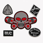 Outlaw Chicago Forgives Biker Patch Embroidered Iron On Rider Full Set