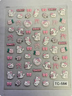 5d Kitty Nail Art Stickers
