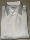 Eton Mens White Covered Placket Formal tuxedo Dress Shirt Size 17 5 36  270