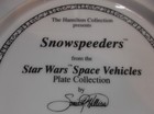 Star Wars Space Vehicles Snowspeeders Hamilton Collection Plate Original 1995