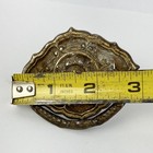 Antique Brass Drop-bail Drawer Pull Vintage Rosette Backplate 3 