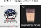 Alligator Grain Leather Watch Band  Quick Release Watch Strap 18-24mm