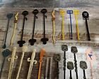  Lot Of 24 Assorted Vintage Cocktail Bar Drink Stirrers Swizzle Sticks 4 Ar