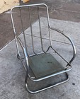 Kem Weber Lloyd Art Deco Machine Age Chrome Metal Arm Chair